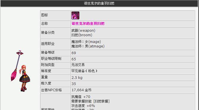 地下城与勇士中扫把可以幻化成什么？
